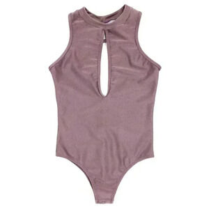 Purple One Piece Bathing Suit Size Small Cut Out Sumer Swimsuit Keyhole Bodysuit